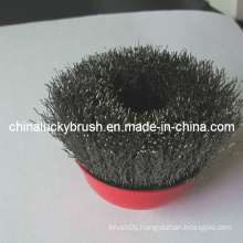 3" Crimped Stainless Steel Cup Brush for Grinding (YY-312)